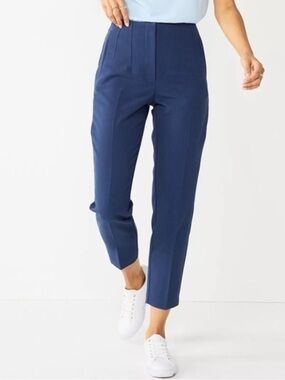 Nine West High-Rise Tapered Ankle Pants in Resolute Blue (Size 4)